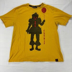 Kryptic Pennywise IT Chapter Two Yellow T-Shirt Men's XL Horror Movie Tee